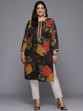 Women Floral Printed Floral Georgette Kurta-AP-AHKUGRDP-1144